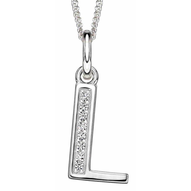 Collier lettre L en argent 925