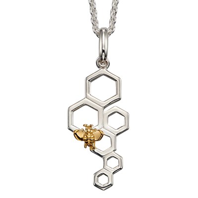 Petit Charme Abeille Plaqué Or Jaune, Argent 925, Avec Mousqueton - Jewellerybox
