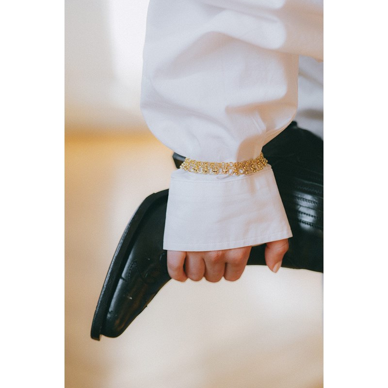 maxi bracelet plaqué argent - HÉBÉ - vue 5