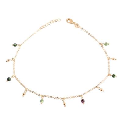 Chaîne Cheville Plaqué Or 18 Carats – Pampille Cœurs Pendants Bijouxia, Neuve étiquetée
