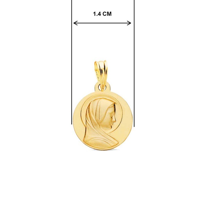 Collier - Médaille Vierge Marie Or Jaune - Chaîne Dorée - Gravure Offerte - vue 5