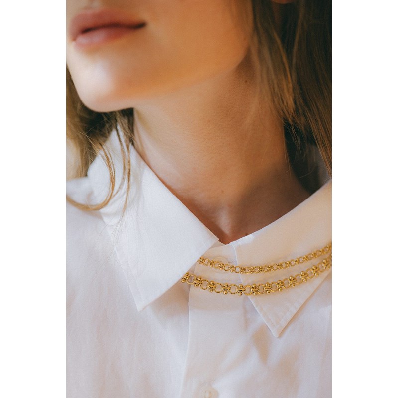 collier doré à l'or fin - HÉBÉ - vue 2