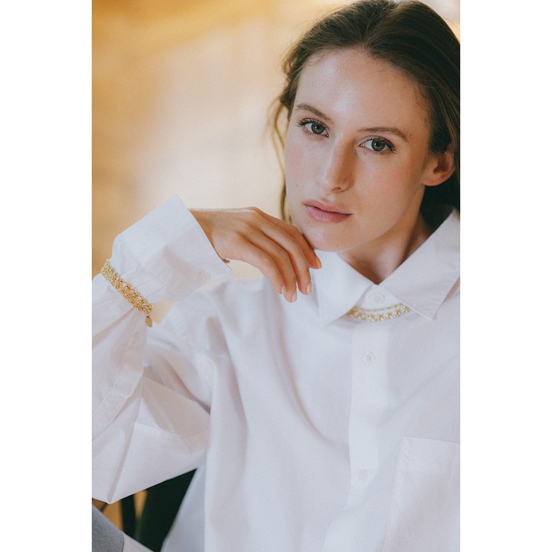maxi collier doré à l'or fin - HÉBÉ - vue 4