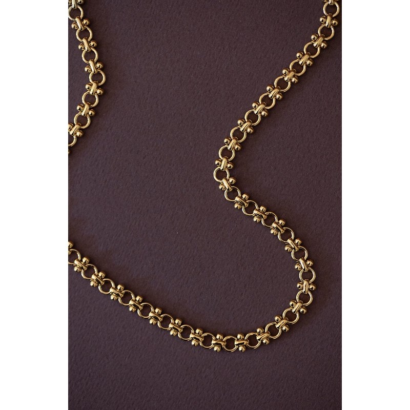 maxi collier doré à l'or fin - HÉBÉ - vue 5