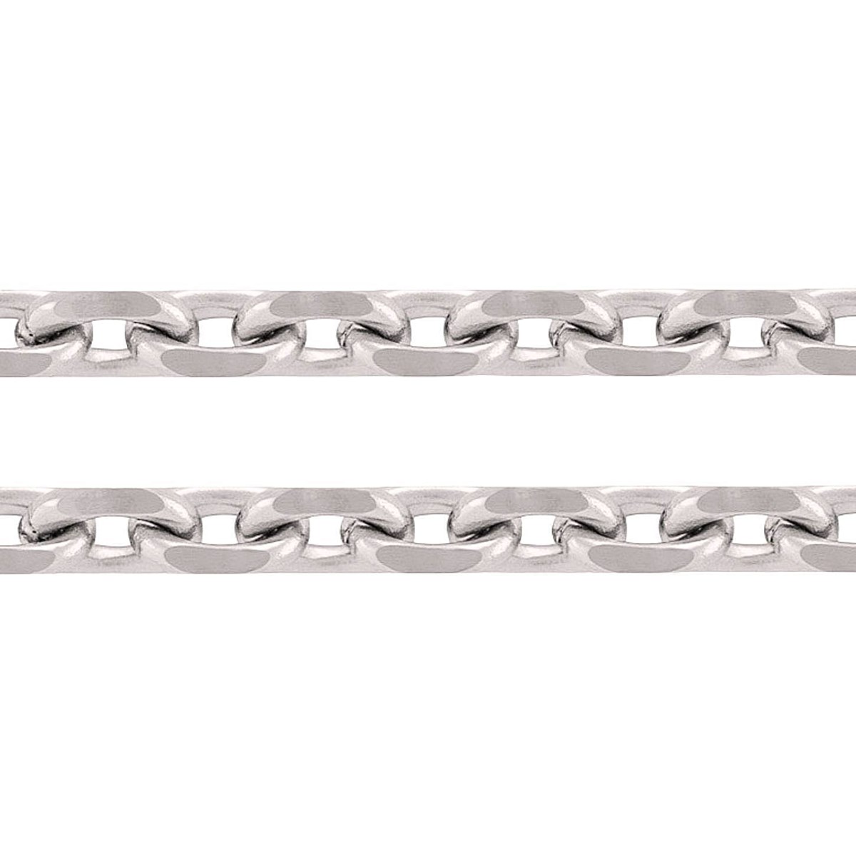 Chaîne Chaine longue homme 70 cm fine maille Forçat en argent 70cm 1,2mm