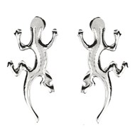 Boucles d'oreilles Salamandre lézard gecko en argent 925°/00 S3
