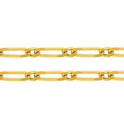 Collier Chaîne Rétro 50 Cm - Couleur Or, Maillons Originaux Vintage, Parfait état