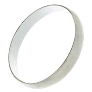 Bague alliance anneau simple taille 48 à 68 homme femme en argent 2 mm de large