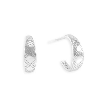 Boucles d'oreilles en argent 925 rhodié