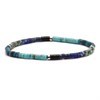 Bracelet Perles Heishi  Jaspe Bleu Impériale Turquoise 4mm - vue V1