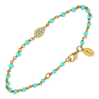 Silver Bracelet Gold Drop Set White Amazonite Stones