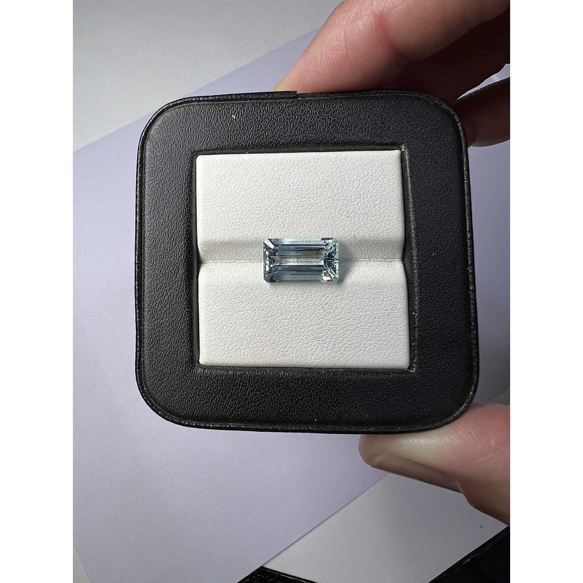 Aigue-Marine Octogonale Facettée 3.12 ct - Clarté VVS - Origine Afrique - vue 2