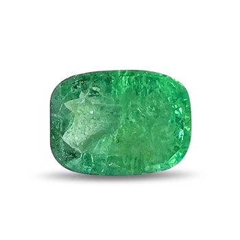 Émeraude Coussin 3.59 ct - AA Light Green - Clarté VS - Origine Zambie