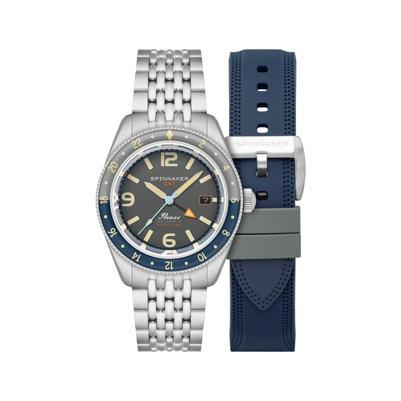 Fleuss GMT Automatic - DEEP GREY - Montre homme - Mouvement japonais automatique GMT