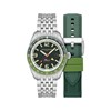 Fleuss GMT Automatic -FOREST GREEN - Montre homme - Mouvement japonais automatique GMT - vue V1