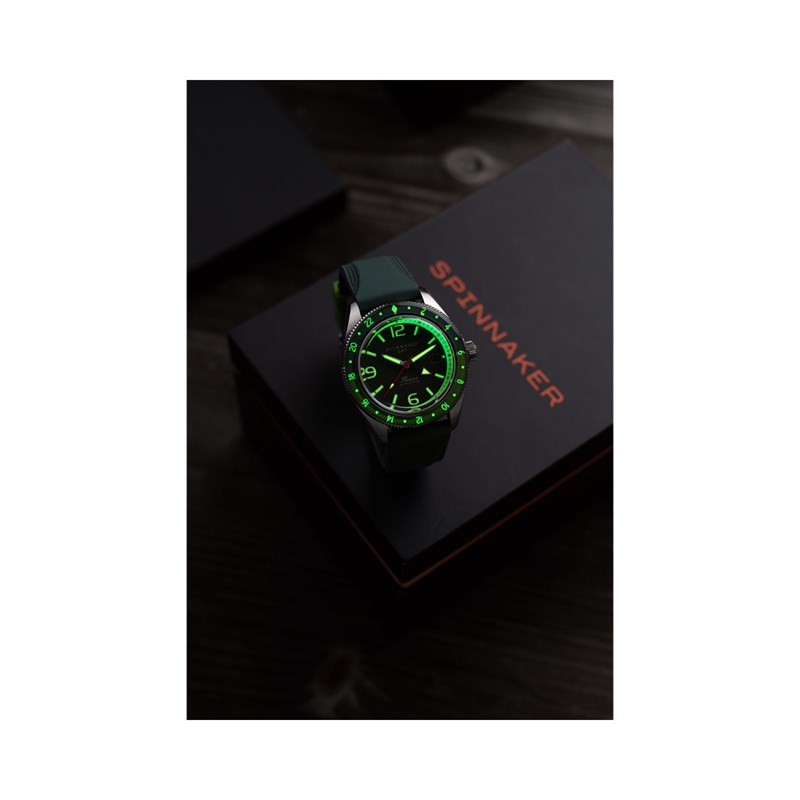 Fleuss GMT Automatic -FOREST GREEN - Montre homme - Mouvement japonais automatique GMT - vue 4