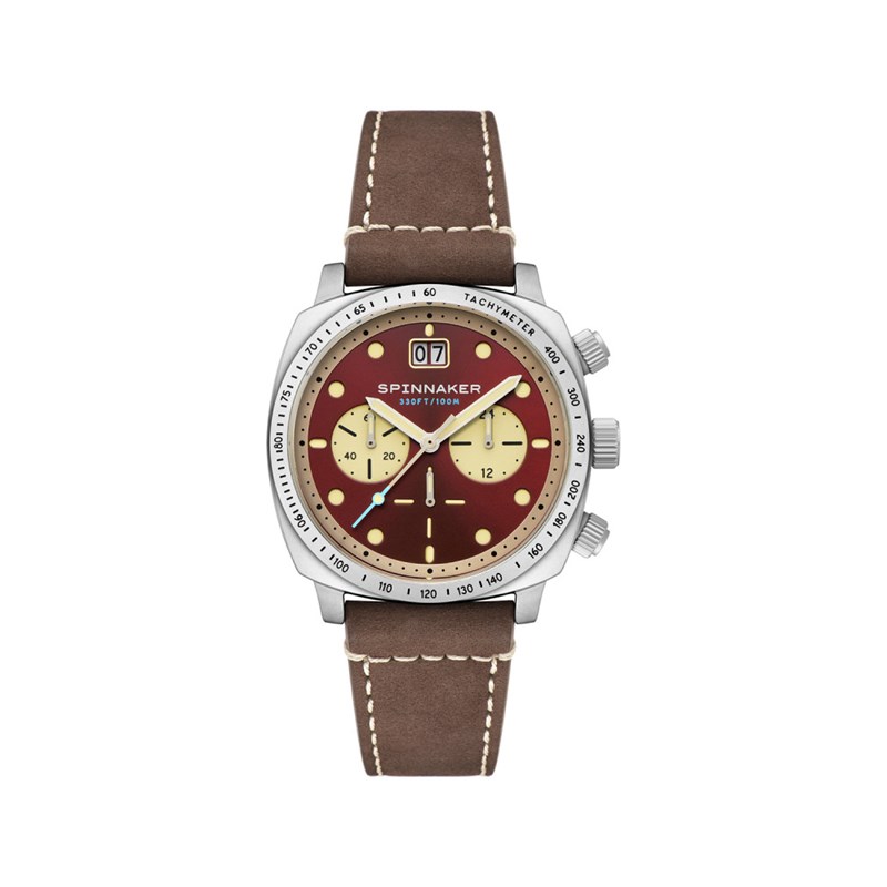 Hull Chronograph BURNT MAROON - Montre homme - Mouvement Chronographe Japonais