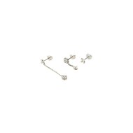 Set de trois piercings Agatha argent oxydes
Ligne Beloved