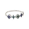 Bague Agatha Beloved argent rangée fleurs - vue V4