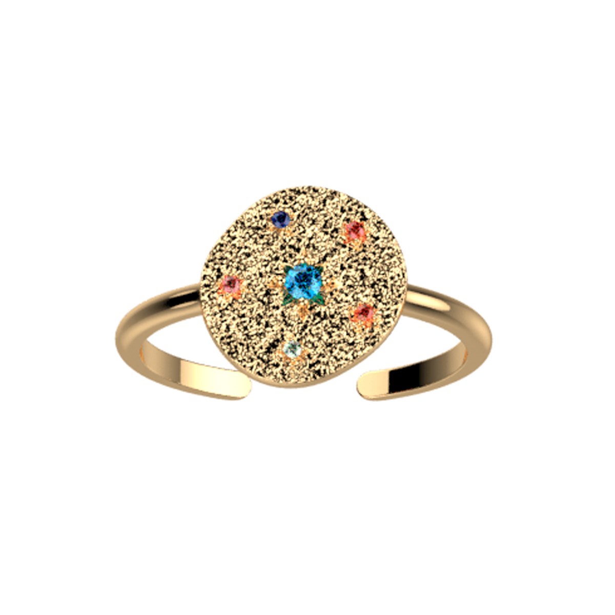 Bague Les Cadettes Estrella motif rond