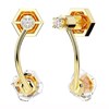 Boucles d'oreilles Swarovski Numina réversible - vue V4