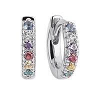 Créoles Sif Jakobs Ellera argent multicolores_x000D_
petit modèle
