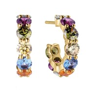 Créoles Sif Jakobs BELLUNO CREOLO_x000D_
argent plaqué or et oxydes multicolores
