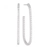 Boucles d'oreille CAPIZZI X-GRANDE - argent sterling 925 / white zirconia - vue V1