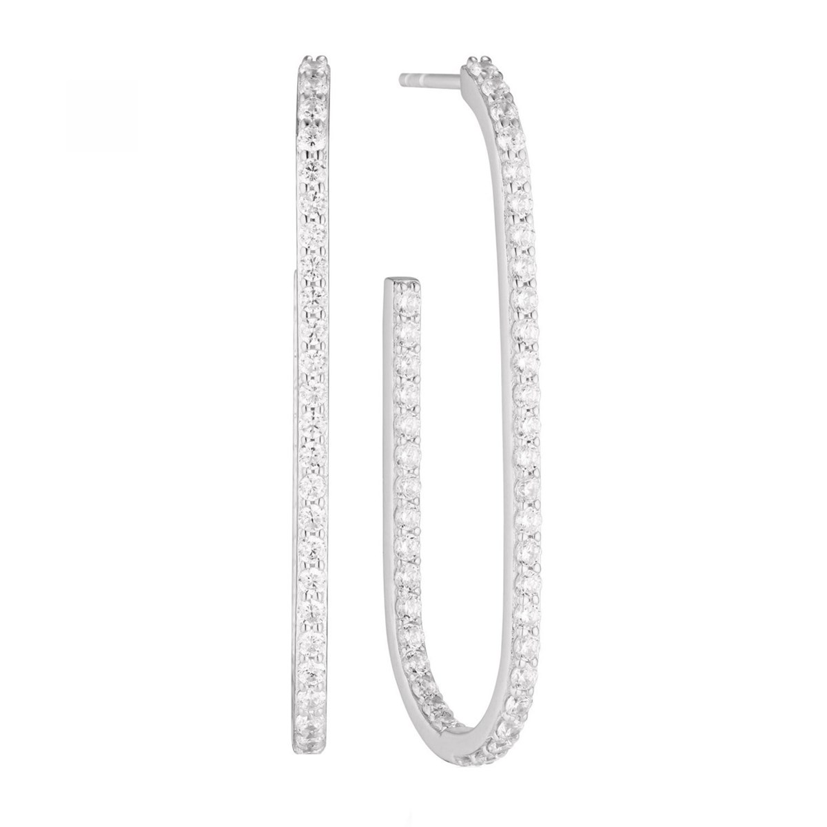 Boucles d'oreille CAPIZZI X-GRANDE - argent sterling 925 / white zirconia