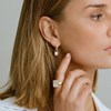 Boucles d'oreille Sif Jakobs ROCCANOVA avec pampille_x000D_
argent plaqué or - vue V2