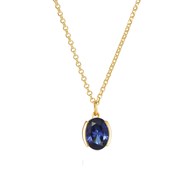 Collier Sif Jakobs ELLISSE CAREZZA
plaqué or jargent plaqué or et oxyde bleu
