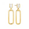 Boucles d'oreille Sif Jakobs ROCCANOVA LUNGO_x000D_
argent plaqué or et oxyde - vue V1