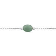 Bracelet Brillaxis argent quartzite verte
