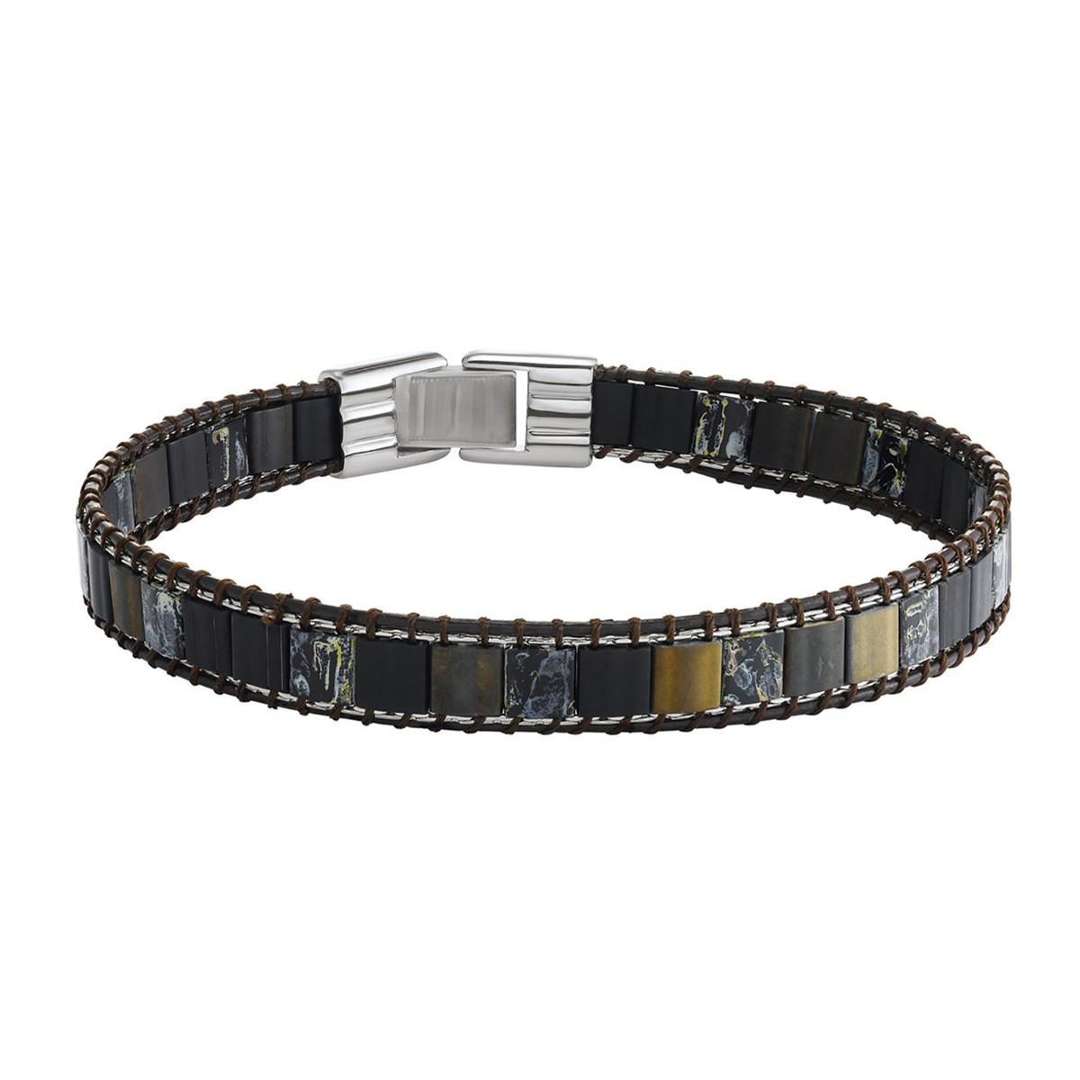 Bracelet homme Jourdan Orion
acier et perles multicolores