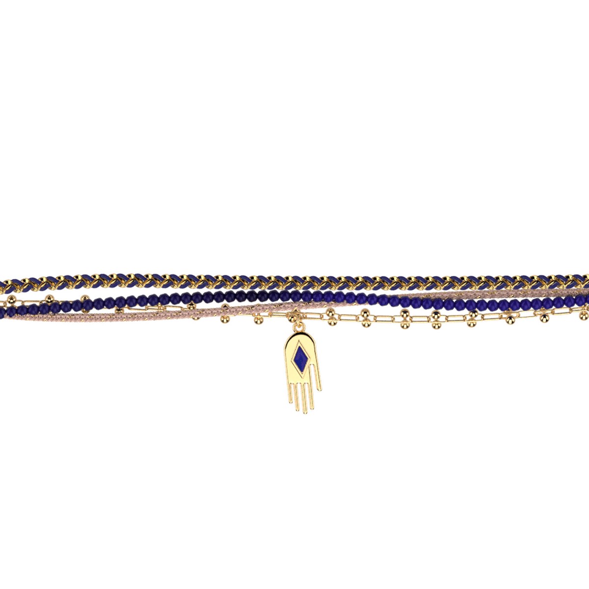 Bracelet Les Cadettes quatre rangs Mia main