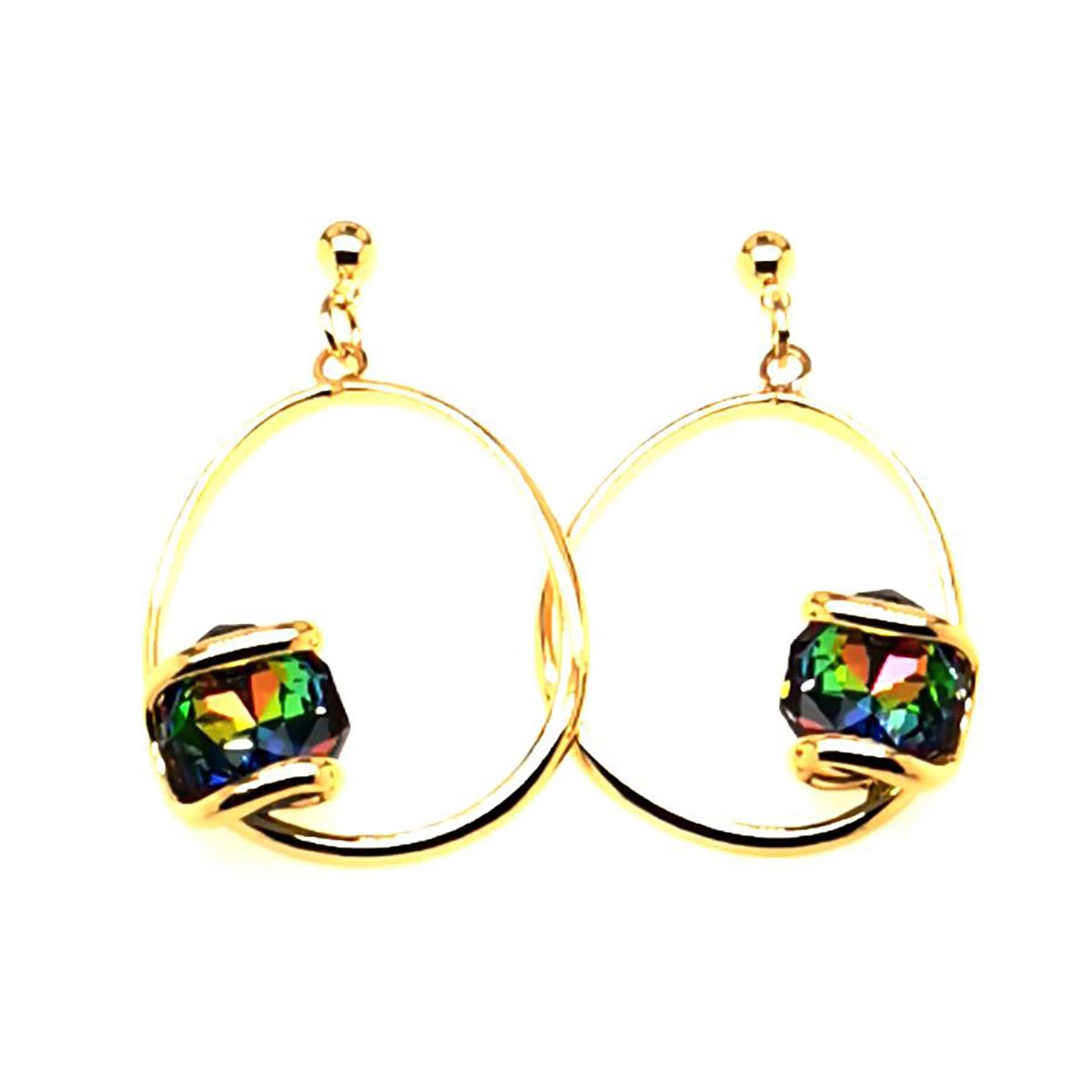 Boucles d'oreilles Andrea Marazzini Mini Musa Vitral
dorées