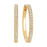 Créoles Sif Jakobs Ellera grand modèle_x000D_
argent sterling 925 plaqué or jaune 18k