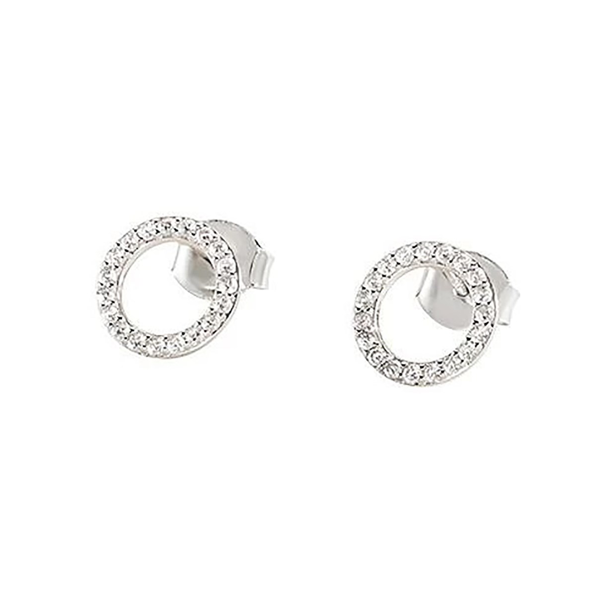 Boucles d'oreilles Agatha Rondou cercles évidés_x000D_
empierrés
