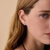 Boucles d'oreilles Agatha Rondou cercles évidés_x000D_
empierrés - vue V2