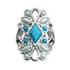 Bague Les Georgettes Rosace argentée - vue V1