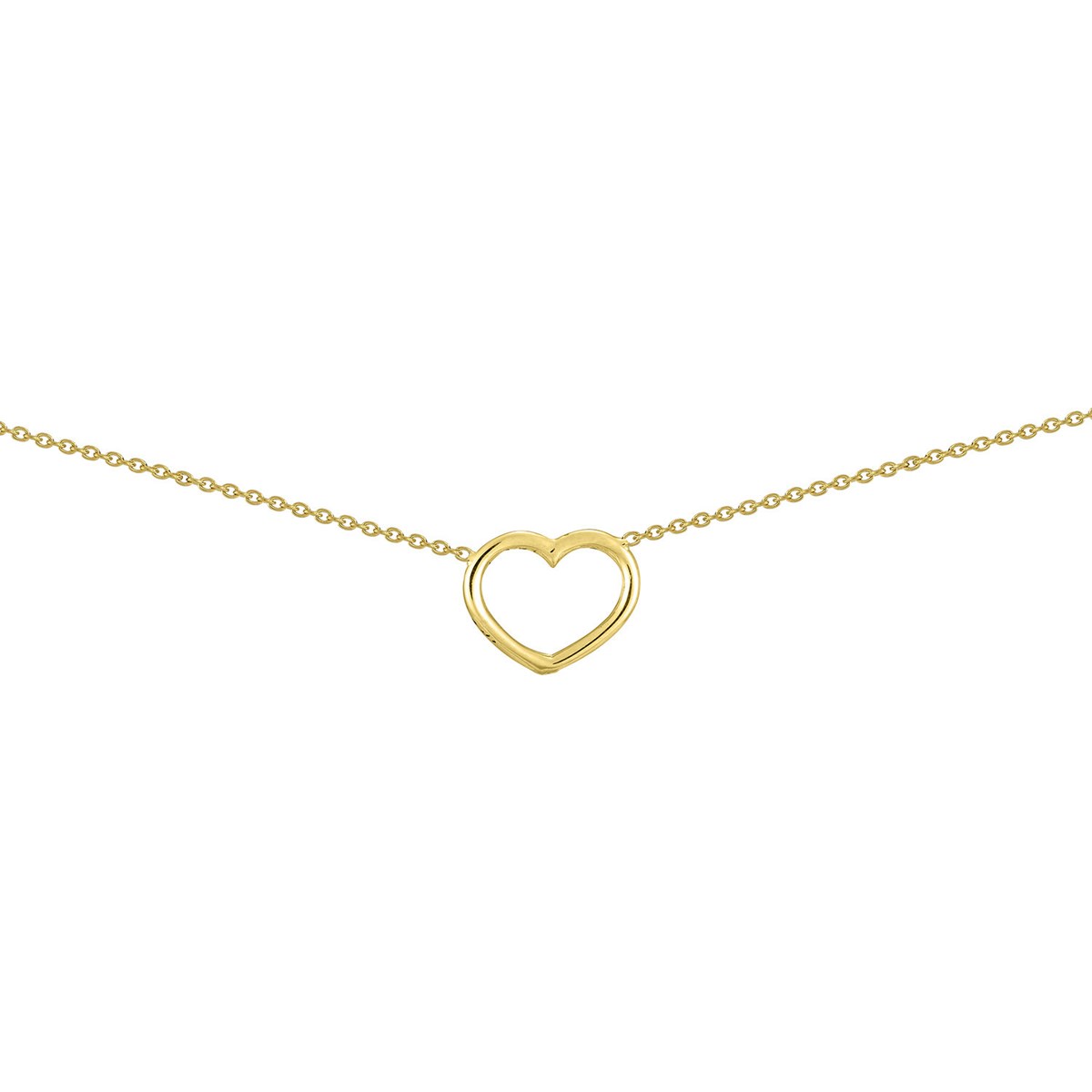 Collier Brillaxis coeur or jaune 18k