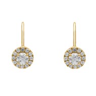 Boucles d'oreilles dormeuse Brillaxis
Oxydes de zirconium et or jaune 18k