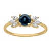 Bague Brillaxis Topaze Blue London et oxydes
or jaune 18carats - vue V1
