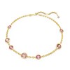 Collier Swarovski Imber taille octogonale rose - vue V1