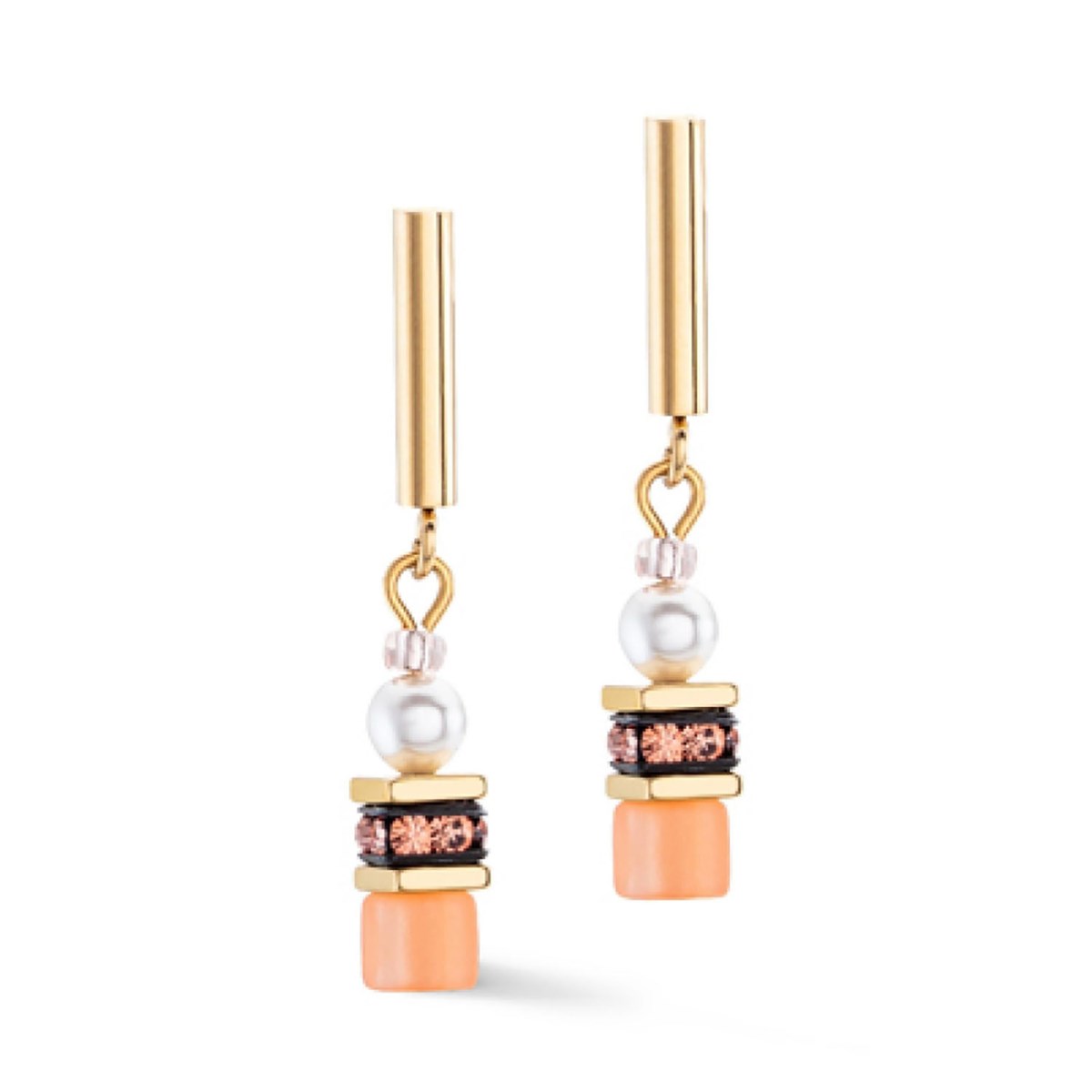 Boucle d'oreilles Coeur de Lion GeoCUBE Mini fusion
Pearls apricot crush