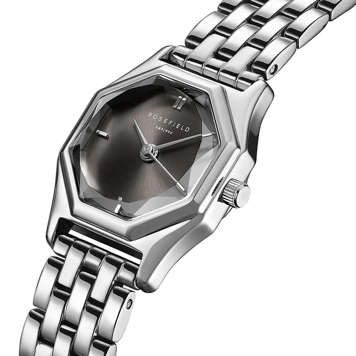 Montre femme Rosefield Gemmy Grey acier - vue 4