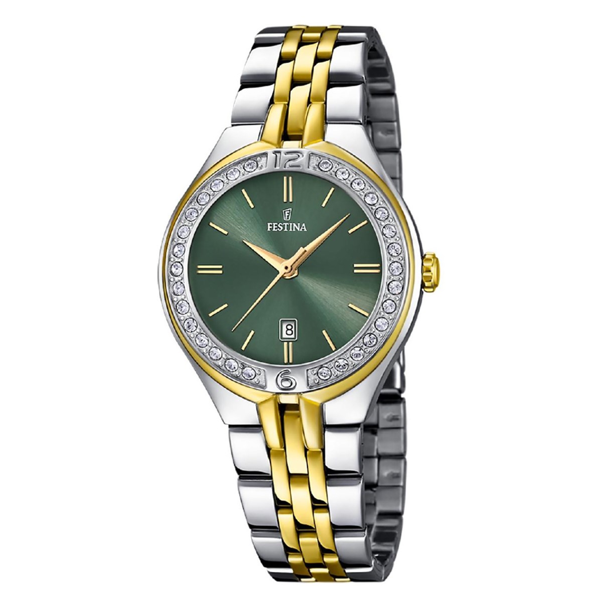 Montre femme Festina Mademoiselle bicolore
cadran vert