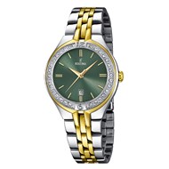 Montre femme Festina Mademoiselle bicolore
cadran vert