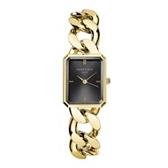 Montre femme Rosefield Octagon XS Chain Black Gold