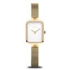 Montre femme Bering rectangulaire acier milanais - vue V1